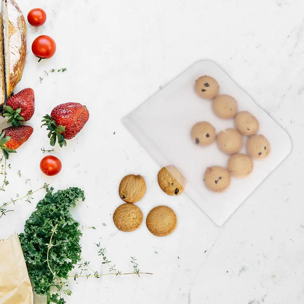 Силиконовая Вакуумная Герметичная сумка для хранения еды многоразовые контейнеры для фруктов, мяса, молока холодильник свежий мешок Ziplock кухонный Органайзер