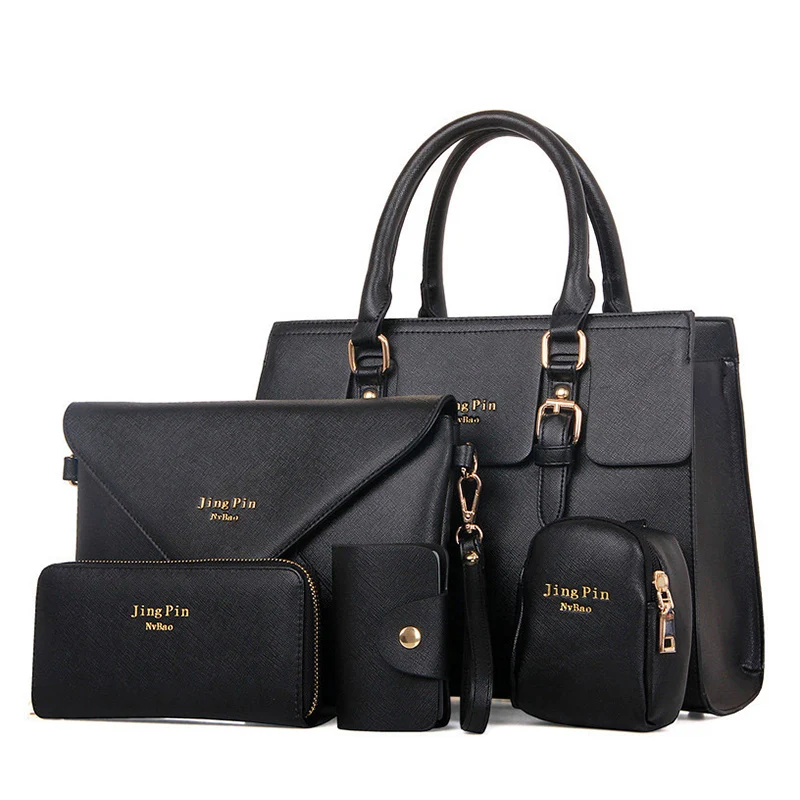 5 Bag/Set Women Handbags PU Leather Women Messenger Bag Business Hot Girls Bag Solid Volume 2017 Women Bags MB019