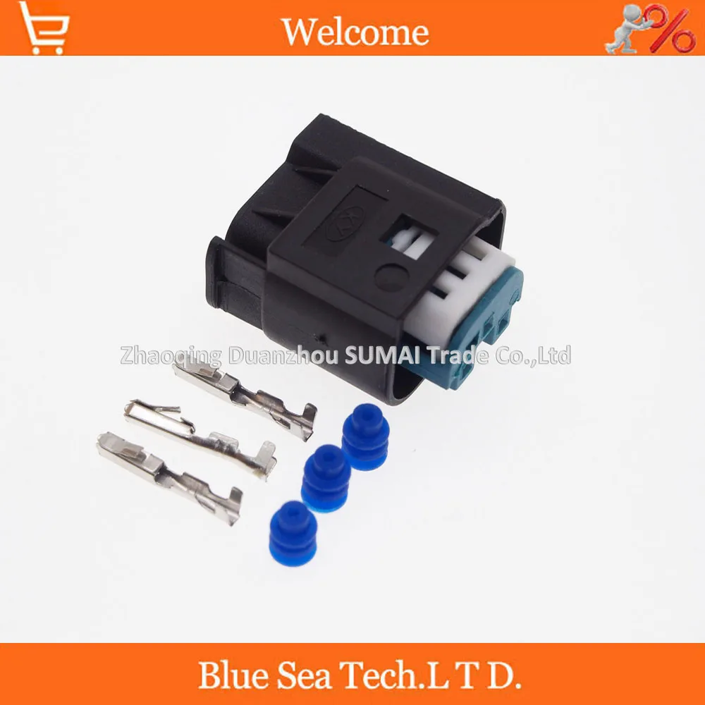 

30 sets TE/AMP 3 Pin/way auto restrictor sensor plug connector,auto waterproof electrical plug for BMW