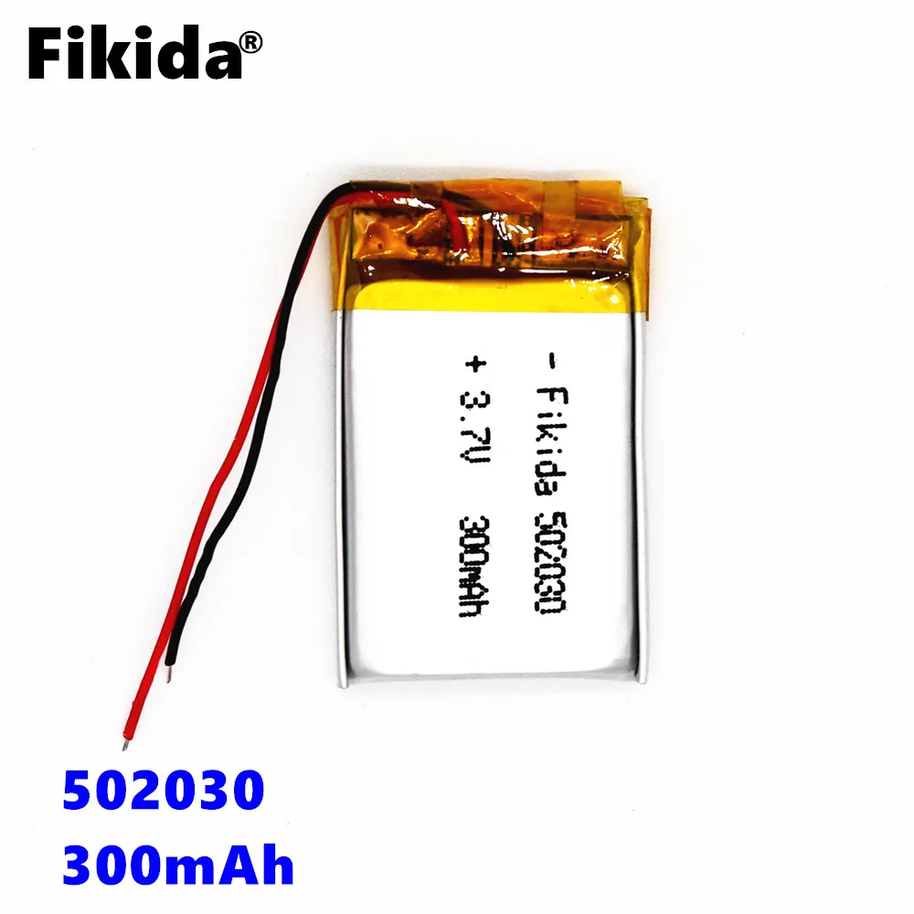 Fikida new 502030 polymer lithium-ion battery 3.7v 300mAh MP3 MP4 MP5 toy rechargeable can be wholesale | Электроника