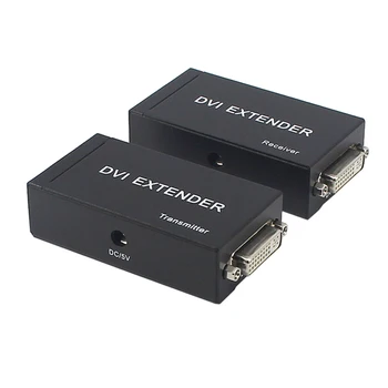 

DVI 60 meters cable extender DVI to RJ45 HD lossless 1080P amplifier extender DVI extender Extension Cords