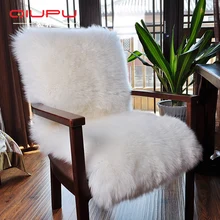 Супер накидка из овчины для стула ковер мягкий настоящий коврик из овчины эркер ковер для спальни Ginuine коврик из овчины для дивана напольный коврик