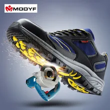 Modyf Herbst Winter Männer stahlkappe arbeitssicherheitsschuhe beiläufigen atmungsaktiv outdoor wanderschuhe pannensichere schutz schuhe