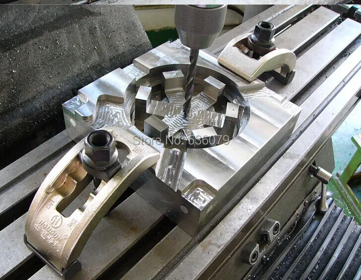 Набор зажимных инструментов M10 с винтами длиной 80 мм, 130 мм, 180 мм каждая 2 шт, используется для машин с Т-образными пазами