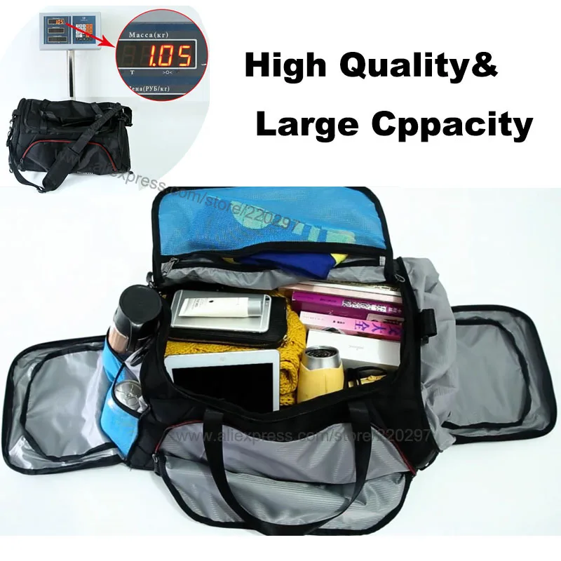 Large Sports Bag Gym Bags Travel Fitness Durable Handbags Outdoor Shoes For Sac De Sport Men Tas Sporttas Nylon Gymtas XA416WA