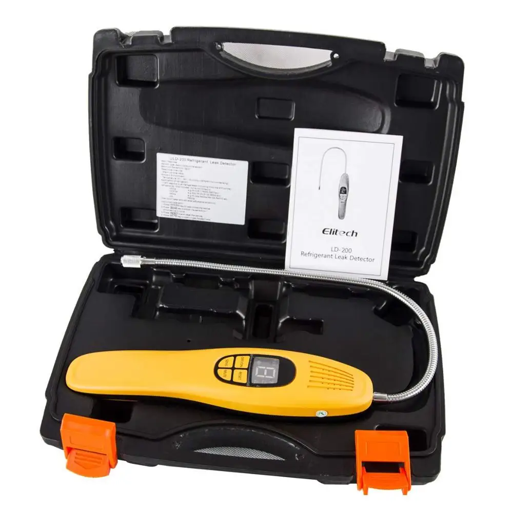  Elitech Refrigerant Halogen Gas Leak Detector CFCs HCFCs HFCs Leak Tester - Heated Diode - Portable