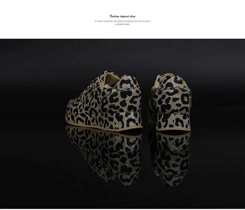 Женская Повседневная обувь; пикантные женские кроссовки с леопардовым принтом; Новинка года; женская дышащая обувь; zapatos De Mujer; sapato feminino