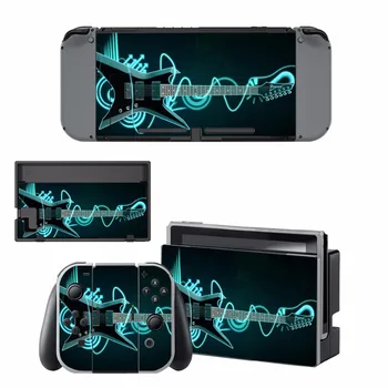 

New guitar music vinyl Decal Skin Sticker For Nintend Switch NS NX Console & Joy-con