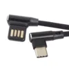 Câble USB USB-C à double coude pour tablette et téléphone V8, angle mâle/gauche/droit de 15CM à 90 degrés, 3.1/2.0 ► Photo 3/5