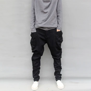 

Spring New Arrival Men's Casual Pants Male Large Pocket Trousers Loose and Plus size Casual Harem Pants Skinny Pants L-6XL