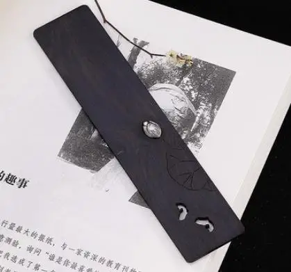 

S925 925 silver bookmark ebony lotus