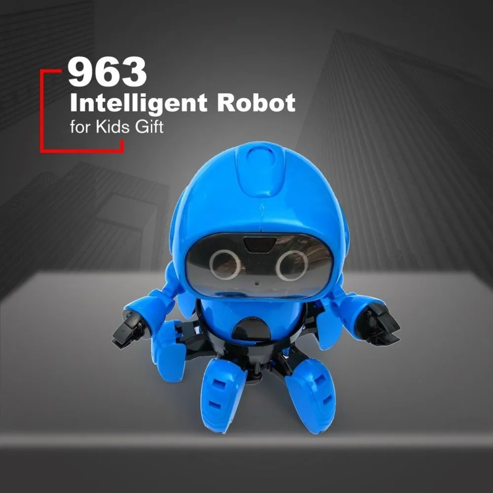 963 Интеллектуальный индукционный дистанционный радиоуправляемый робот игрушка модель со следующим датчиком жестов избегание препятствий для детей подарок