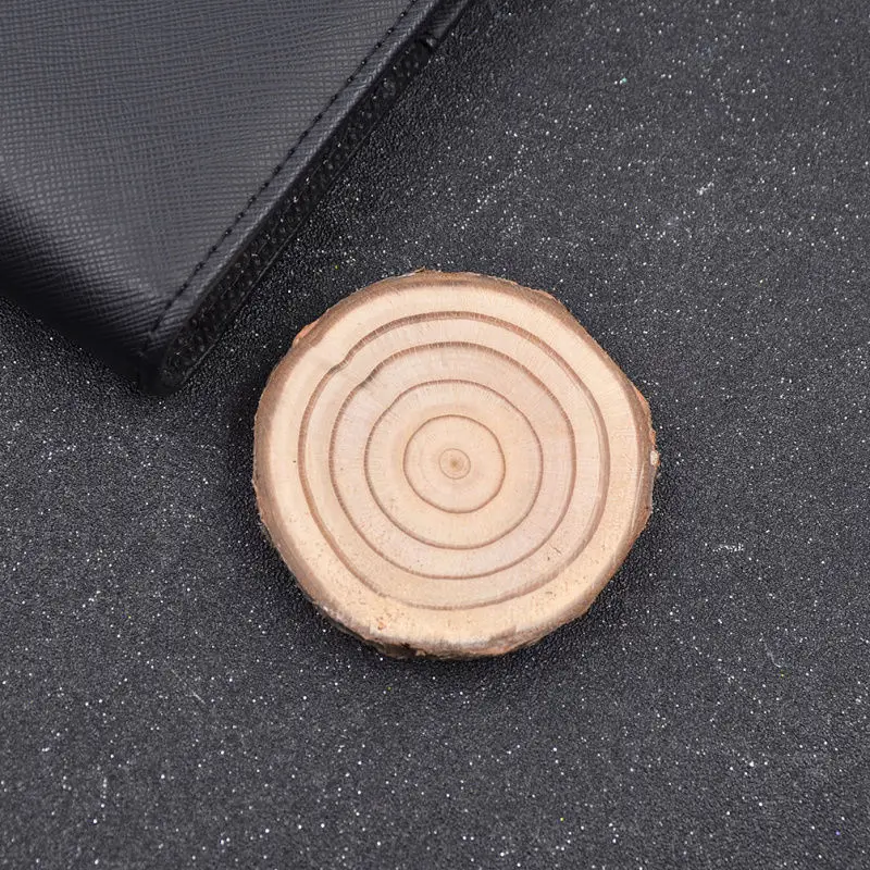 Natural Wooden Slice Cup Mat Coaster Tea Coffee Mug Drinks Round Holder Random