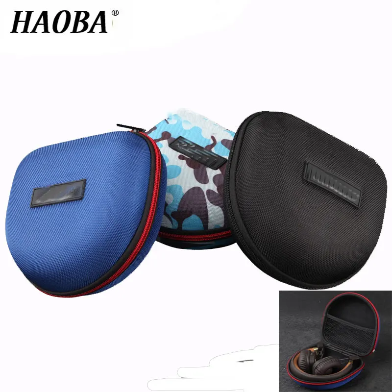 

HAOBA Shockproof EVA Headphone Case Portable storage headset bag High Quality Earphone Accessories Zipper Box for Marshall
