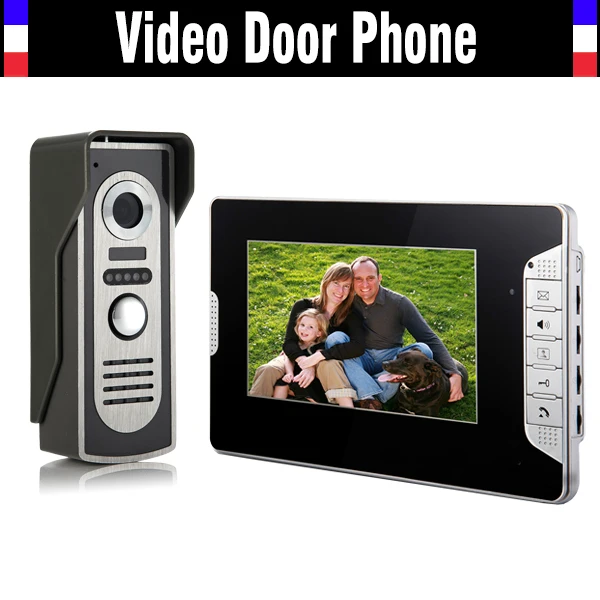 

7 Inch Monitor Video Door Phone Doorbell Intercom System Night Vision waterproof alloy camera for villa home video Call Intercom