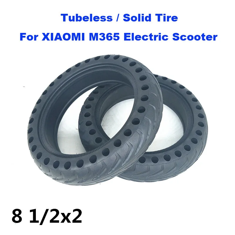 Xiaomi M365 Scooter Tubeless Tyre 8 1/2x2 Wheel Tire Shock Absorption