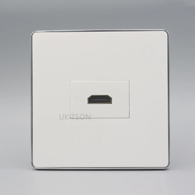 New HDMI 2.0 Wall Panel Backside Female To Female HDMI Plug Socket For 4K 3D