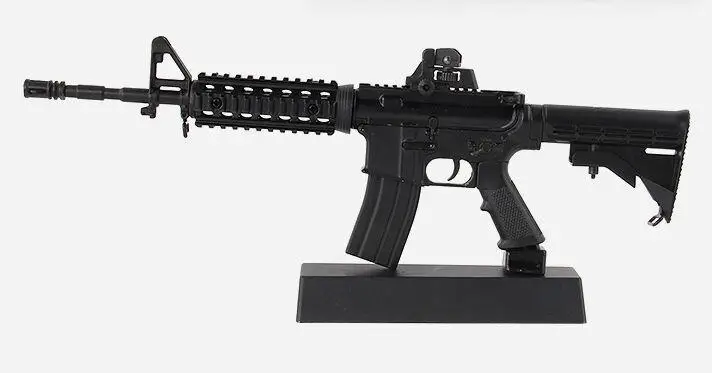 1:4 металлический пистолет в сборе, мини-сплав в сборе, имитационный пистолет Барретт, снайперская винтовка AWP SVD AK, модель для мальчиков, военная модель детских игрушек - Цвет: M4