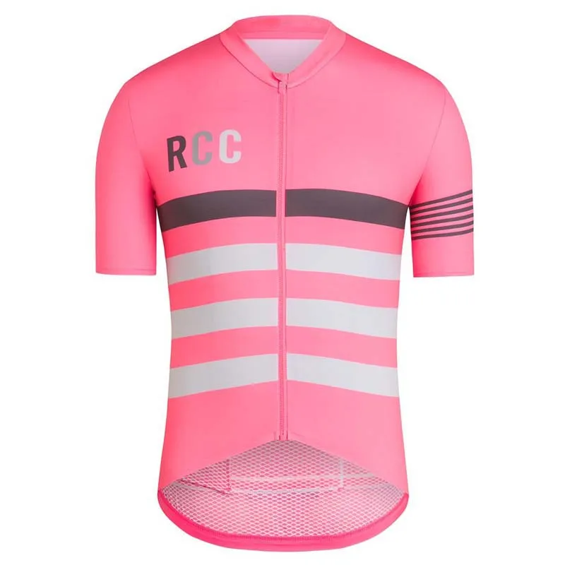 Maillot ciclismo Pro team Велоспорт Джерси с коротким рукавом комплект нагрудник шорты для мужчин bycicle летняя велосипедная одежда велосипед maillot 4D PAD - Цвет: Jersey  Pink