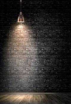 

VinylBDS Digital Printing Backdrops Black Brick Wall Backdrop Wood Floor Photo Studio Background For Children