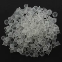 Отличные одноразовые клей для наращивания ресниц держатель татуировки клей поддон Средний размер кольца чашки бровей клей Кепки 10000 шт