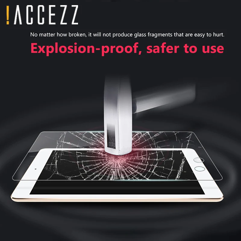 Защитная пленка для экрана ACCEZZ с защитой от синего света, светильник и HD закаленное стекло, для Apple Ipad Mini 1 2 3, полное покрытие экрана, Защитная пленка для планшета
