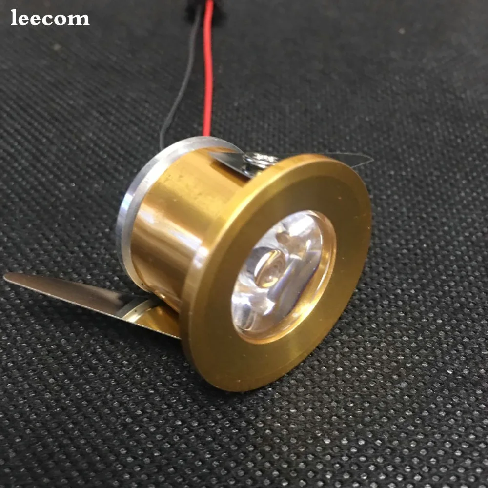 

5pcs Adjustable-pitch Led Cabinet Light Light Energy Saving Spot Home gold color Downlight Mini Recessed Lamp