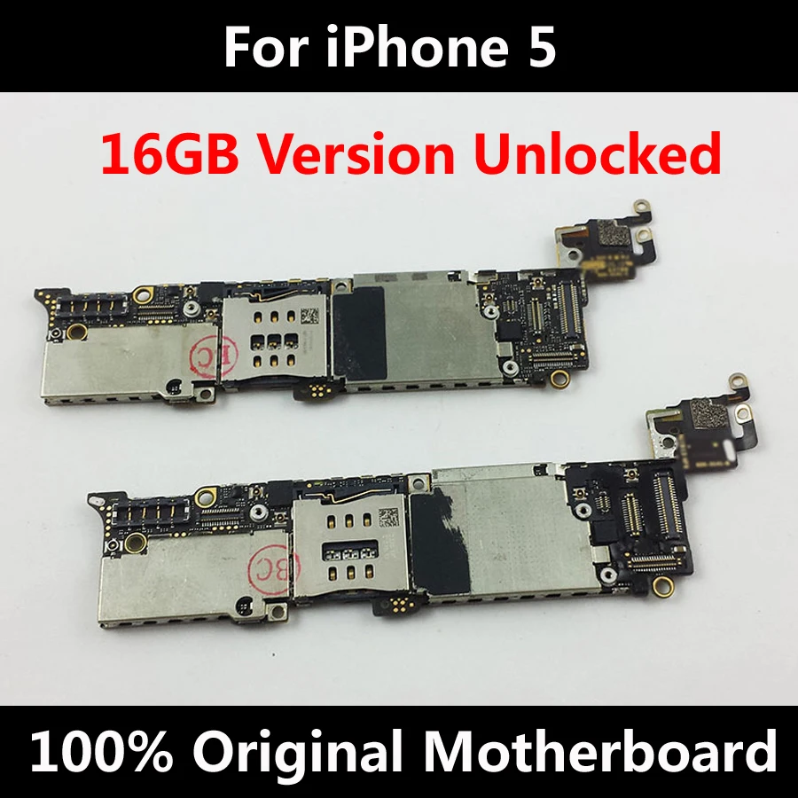 

New Arrival IOS System Mainboard For Original iPhone 5 Motherboard Full Unlocked 16GB Logic Board 100% Good Working