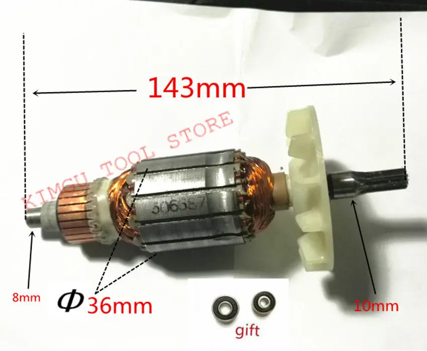 AC220 240V Armature якорь для HITACHI WR16SA 360687E 360 687E ударный дрель|rotor armature|hitachi armaturearmature hitachi |