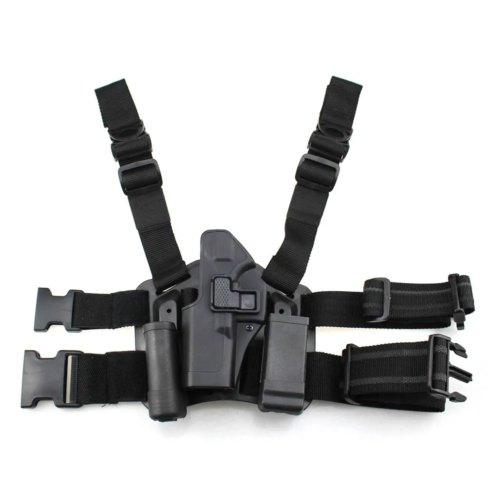 Tactical Glock Leg Holster Left Hand Paddle Thigh Belt Drop Pistol Gun Holster w/ Magazine Torch Pouch for Glock 17 19 22 23 31 Tactical Glock Leg Holster Left Hand Paddle Thigh Belt Drop Pistol Gun Holster w/ Magazine Torch Pouch for Glock 17 19 22 23 31
