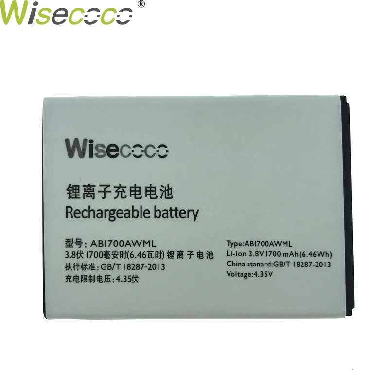 WISECOCO в наличии оригинальный аккумулятор AB1700AWML для сотового телефона Xenium S388 Philips
