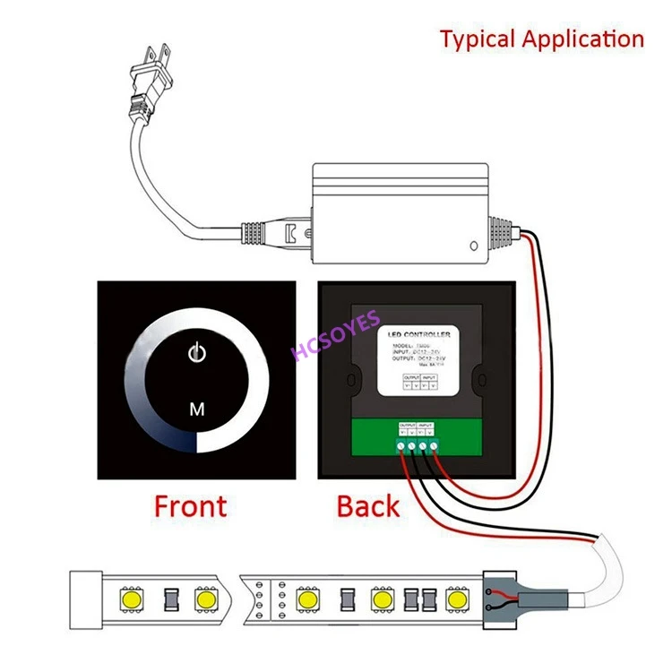 DC12-24V M001 RGB цветной сенсорный контроллер M003 монохромный одиночный M002 двойная панель стеклянная стена встроенный СВЕТОДИОДНЫЙ Контроллер панели