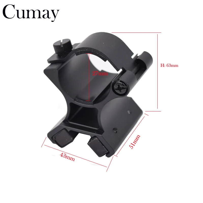 

Diameter 27-30mm X Dual Magnetic For Gun Mount Holder Tactical Hunting Flashlight Bracket