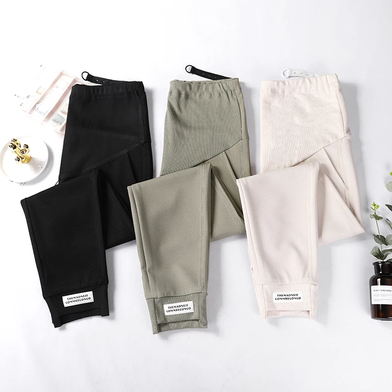 

539# 2019 Autumn Fashion Maternity Harem Pants Elastic Waist Belly Trousers Clothes for Pregnant Women Autumn Casual Pregnancy