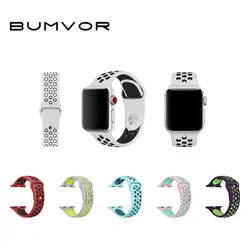 Спортивный силиконовый ремешок Ремешок для Apple watch nike 44/40 мм 42/38 MMbracelet запястье часы ремешок для iwatch 4/3/2/1 Аксессуары
