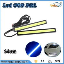 2PCS/pair Ultra-thin 20W COB Chip 14CM LED Daytime Running Light LED DIY DRL Fog lights turning parking light Waterproof