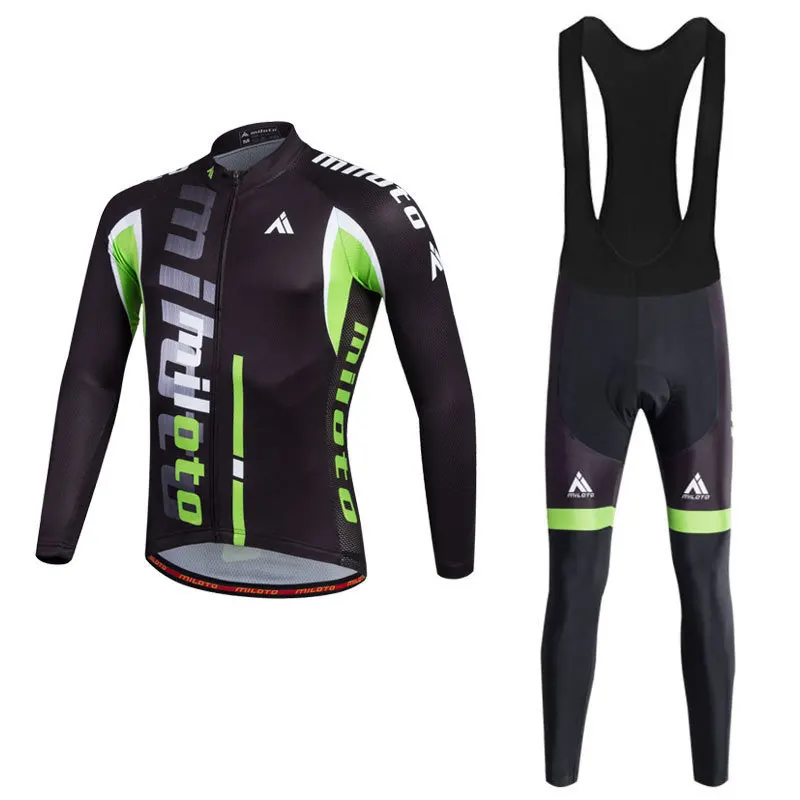 

MILOTO Thin Long Sleeve Uniform Cycling Man High Quality Bicycle Clothing Trousers Body Fit