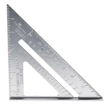 

Aluminum Alloy Speed Square Protractor Miter Framing Tri-square Line Scriber Saw Guide Measurement Meter Square Carpenter Ruler