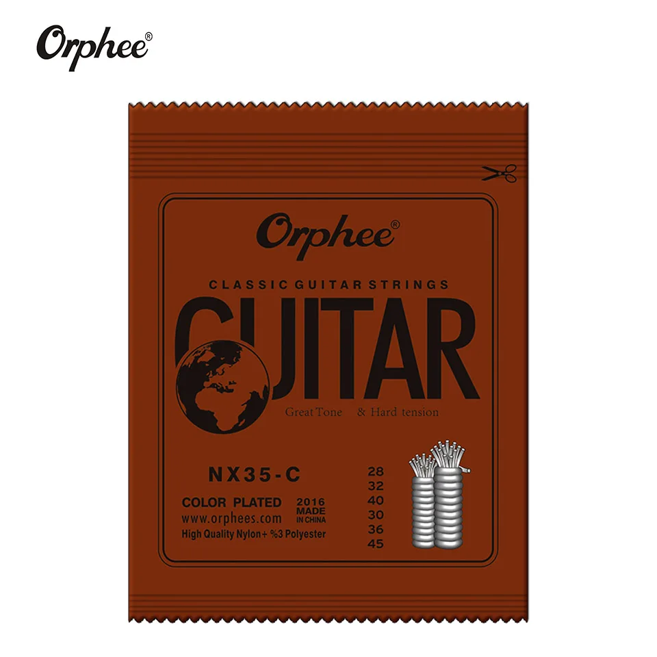 Новинка классические черные струны Orphee для классической гитары с нейлоновым и