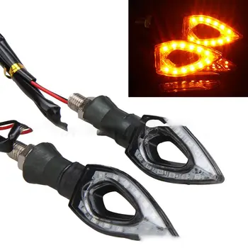 

1PC Motorcycle Turn Signal Indicators 12 LED 12V Motorbike Lamp Super Bright Signal Light Universal Autobike Lamps