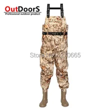 Brand Quality EU respirant Fishing waders magnum boots Waterproof Fishing Hunting Camouflage waders botas tacticas militares