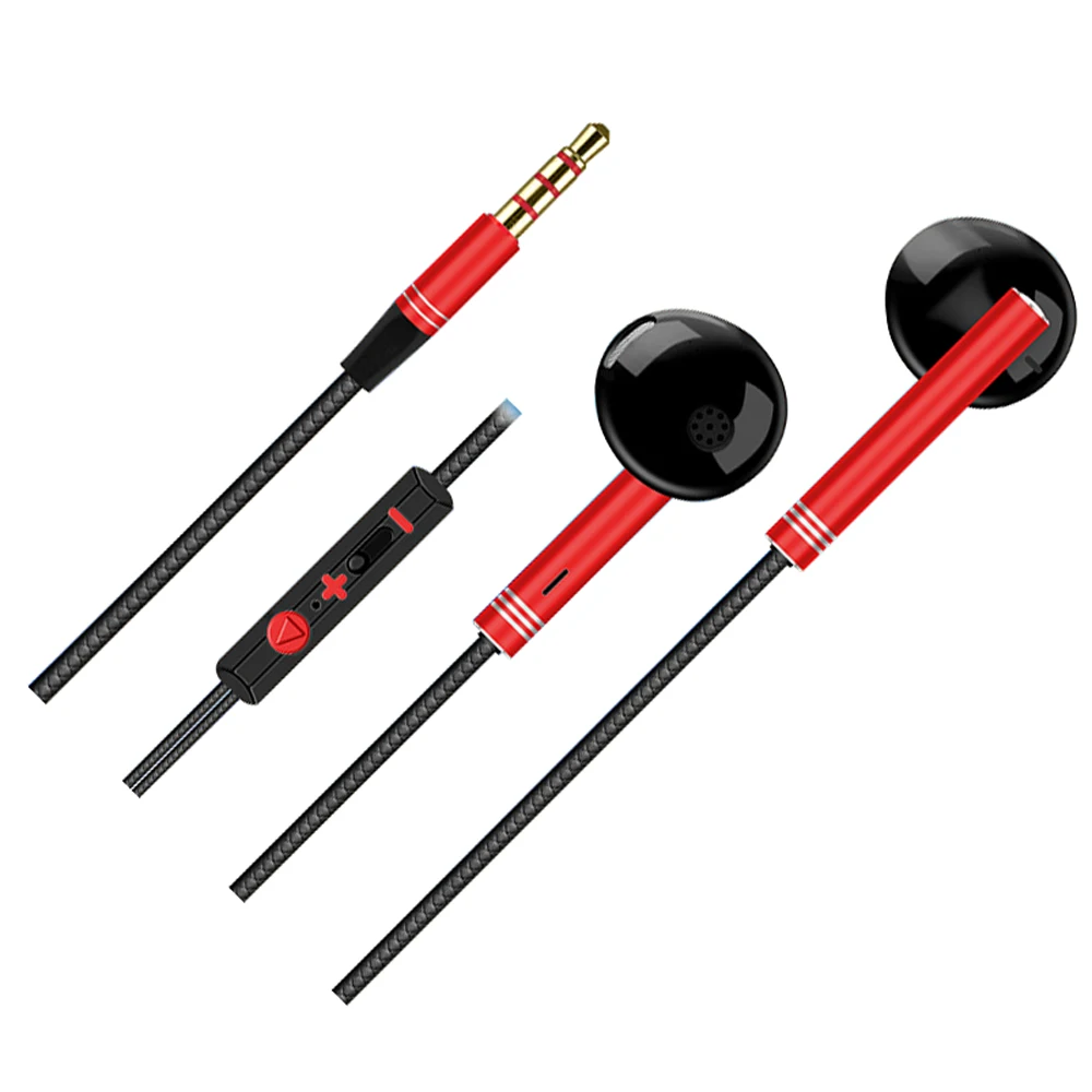 

3.5MM 5 color Sport Earphone Wired Earphones Super Bass Earbud with Mic for Huawei /xiaomi