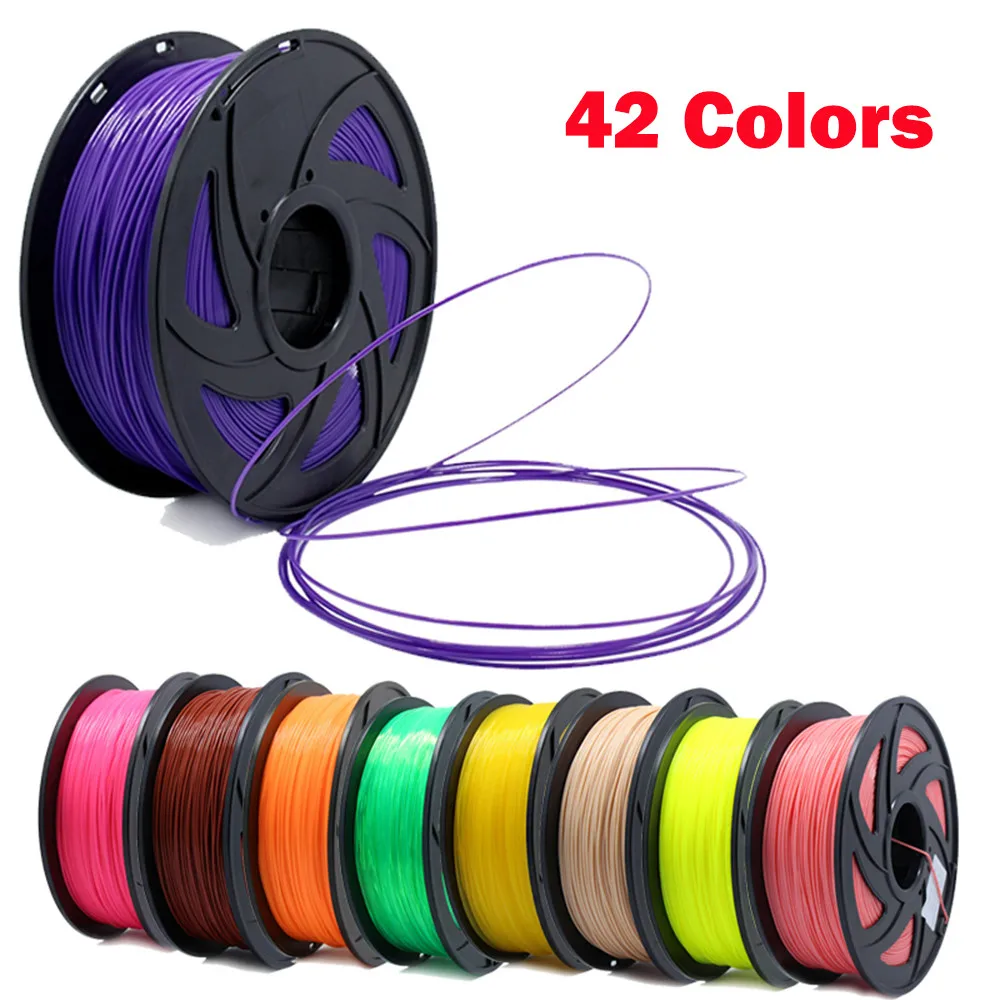 3d Printer 1kg 1.75mm Pla Filament Printing Materials Colorful For 3d Printer Extruder Pen Rainbow Plastic Accessories Red Gray e3dv6 clone cht tip nozzles brass copper print head 0 4mm high flow 3d printer nozzle for 1 75mm filament 3d printer accessories