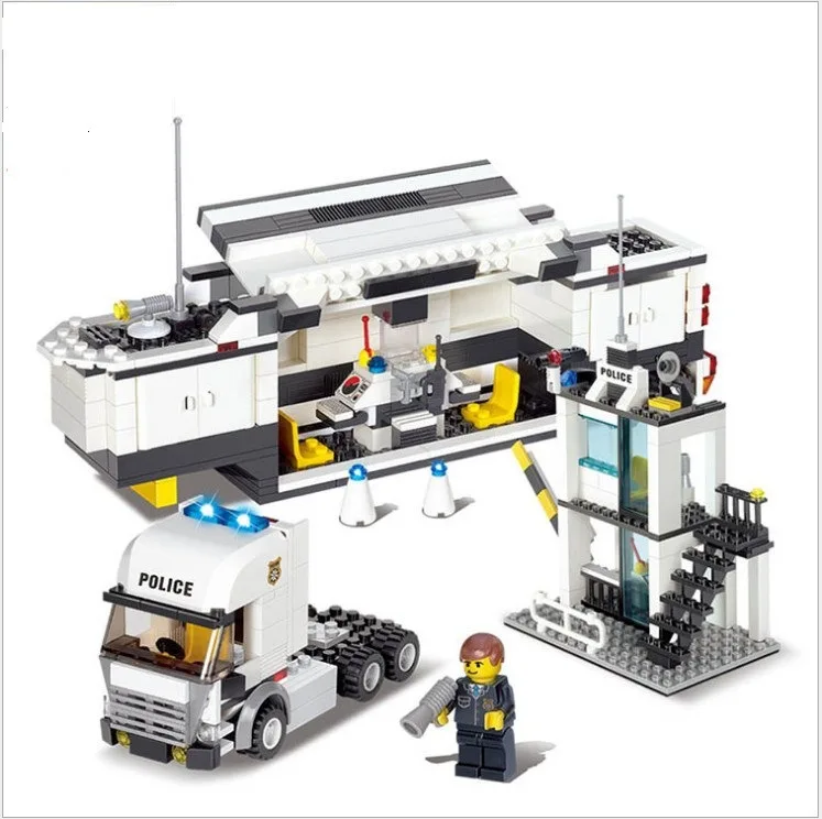 1 x Lego Stapelbox Police Spielzeug Kinder Box 330 Bausteine Polizei Station 