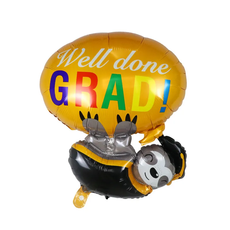 1 шт., гелиевые шары из фольги для выпускного класса, шары для выпускника, украшения, поздравления, вечерние товары, Градуированные шары - Цвет: Многоцветный