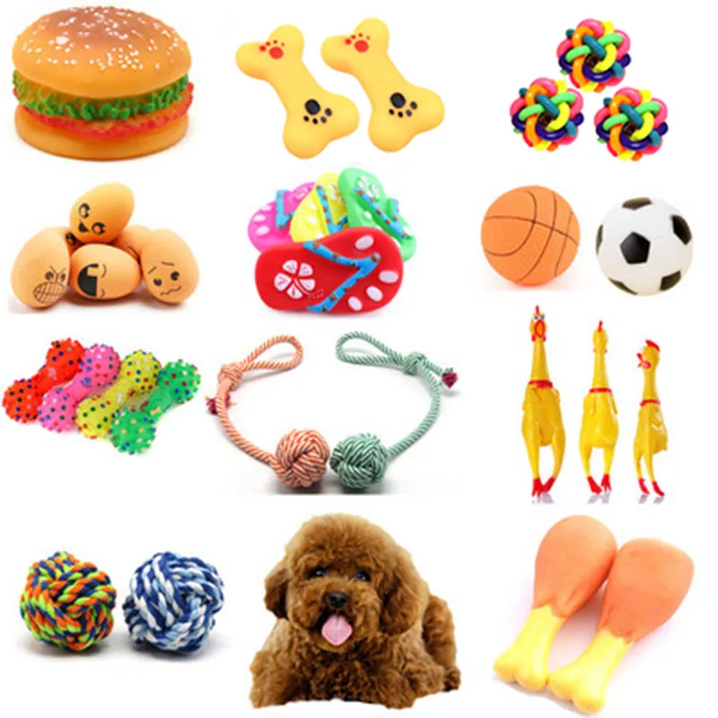 

Rubber Pet Squeak Toys Screaming Chicken Bone Slippers Chicken Feet Ball Dog Cat Toys Tooth Grinding & Training Pet Toy Supplies