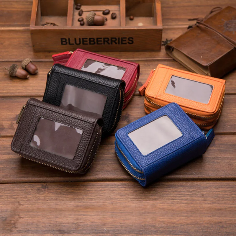 

Women PU Leather Multi-layer Portable Wallet Organ Bag Mini Pocket Purse Credit Card Pouch Hot Sale
