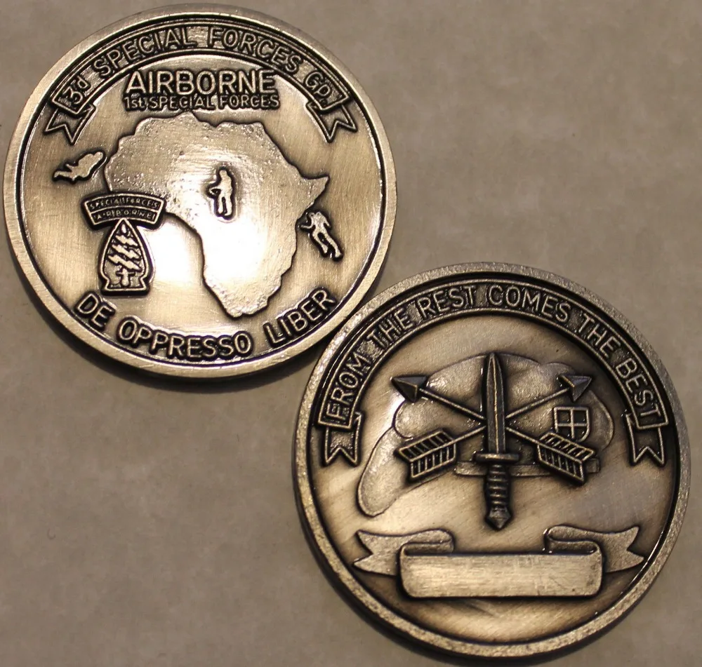 3rd Special Forces Group Airborne Army Challenge Coin 50pcs/lot Dhl
