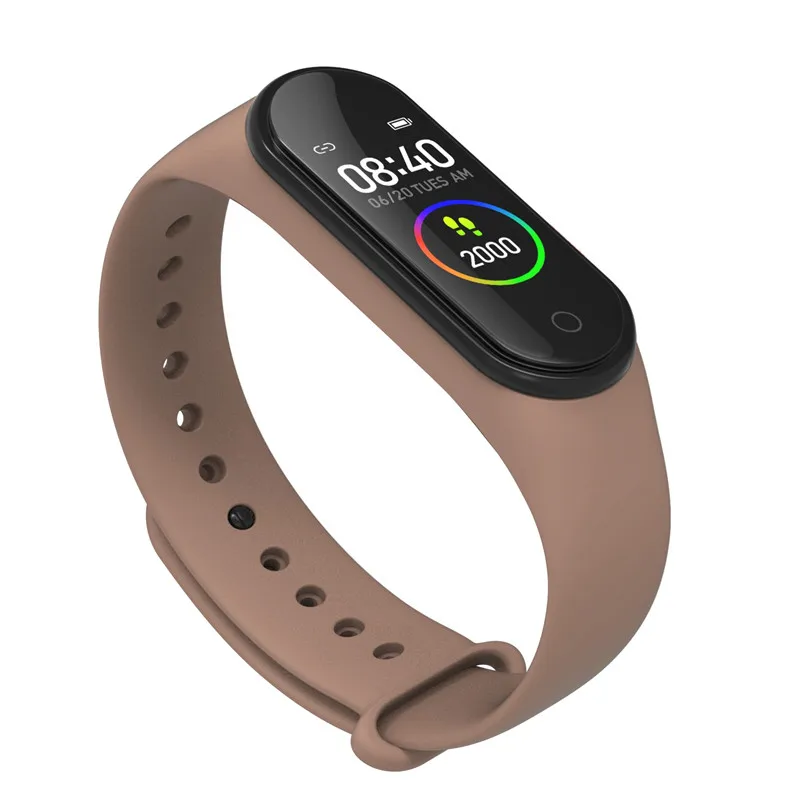 

Ravi M4S Smart Bracelet Watch with Heart Rate Monitor Blood Pressure Oximetry Measurement Sport Step Counter Smart Wristband