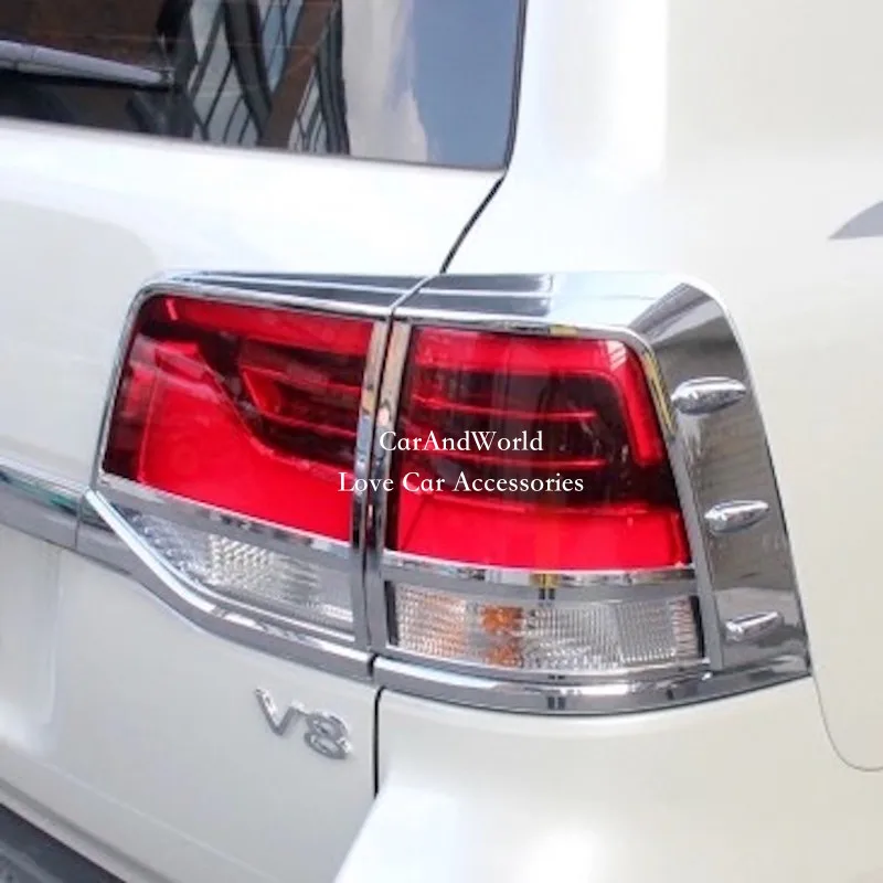 Накладки на задние фары для Toyota Land Cruiser 2016 V8 2017 2020 гг. накладки хромированные
